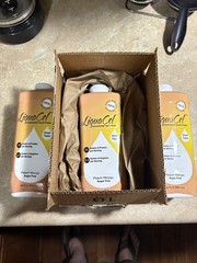 LiquaCel Protein Supplement, Peach Mango 32 oz. Bottle Ready to Use, Exp 4/28