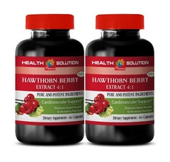 Reduce High Blood Pressure Pills – HAWTHORN EXTRACT 665mg – 2 Bottle 120 Caps