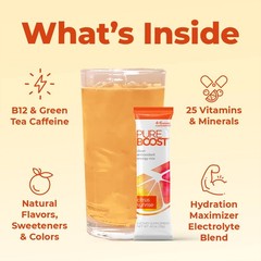 Pureboost SugarFree Clean Energy Booster, Citrus Sunrise 30 Count, Refreshing…