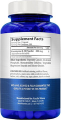 Coq10 200Mg Capsules | Vegan Friendly Coenzyme Q10 200Mg from Easy Absorption Ub