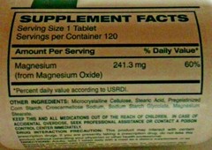 Cypress Magnesium Oxide 400mg Tablets 120ct -3 Pack- Expiration Date 06-2025
