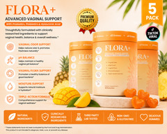 Flora Women Vaginal Probiotic Gummies pH Balance Odor 150ct (Pack of 5) EXP 2028