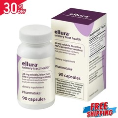 3 Pack Ellura 36mg Cranberry Capsules 90ct UTI Support Supplement Urinary Health