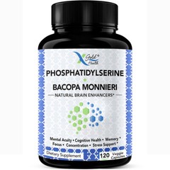 Phosphatidylserine Bacopa Monnieri 400 Mg 120 Capsules for Brain Enhance Memory