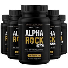 (5 Pack) Alpha Rock Pro Pills, Alpha Rock Performance Supplement (300 Capsules)