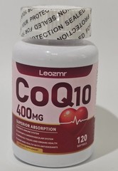 Leozmr CoQ10 400mg 120 Softgels with PQQ, BioPerine & Omega-3 *EXP 08/26