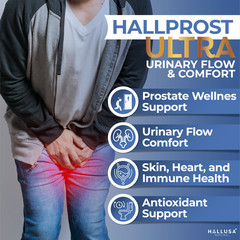 HALLPROST ULTRA – Prostate Supplement for Men – Healthy urine Flow – 60 cap