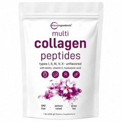 Daily Collagen Blend Powder Hyaluronic Acid Biotin Anti-Aging 5-Type Nutrition