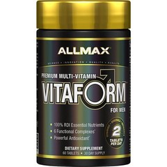 AllMax Nutrition – Vitaform – Multi-Vitamin 60 Count (Pack of 1), No Color