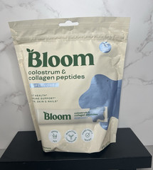 Bloom Colostrum & Collagen Peptides Powder 15 Sticks Unflavored Exp 03/2027