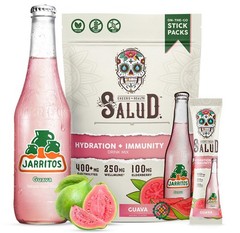 Salud x Jarritos 2in1 Hydration Packets + Immunity Electrolytes Powder, Guava…