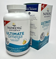 Nordic Naturals Ultimate 1280 mg Omega 3 Fish Oil 210 Lemon Soft Gels Exp 01/28