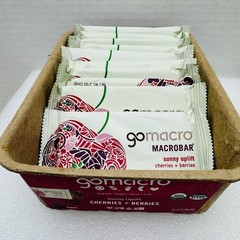 10pk Gomacro Sunny uplift Cherries+Berries Organic Vegan macrobars bars BB 11/26