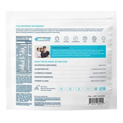 DripDrop Hydration Zero Sugar Plus Variety Pack, 3 Flavors, 33 Stick Packs