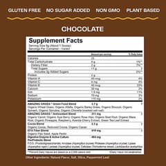 Amazing Grass Greens Blend Superfood: Super Greens Powder Chocolate, 30 Servings
