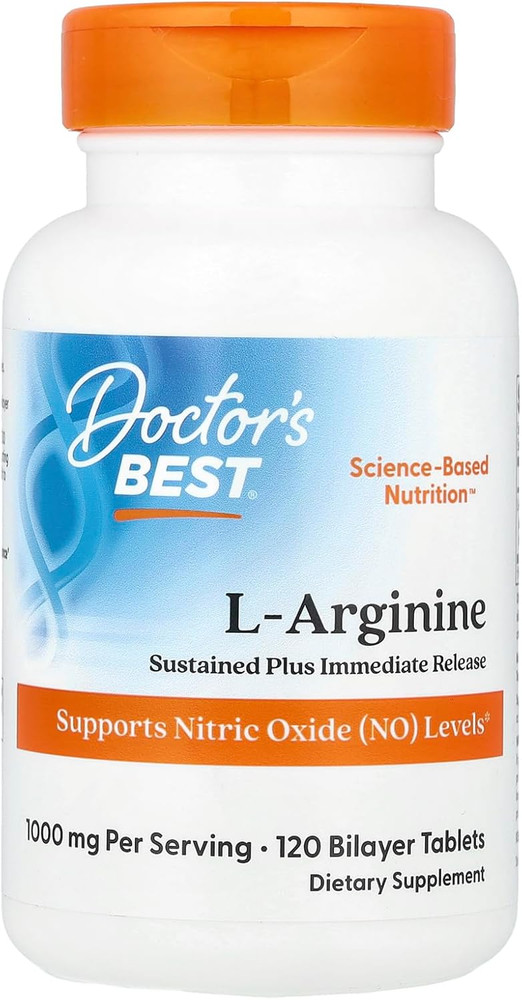 Sustained plus Immediate Release L-Arginine, Non-Gmo, Vegan, Gluten & Soy Fre…