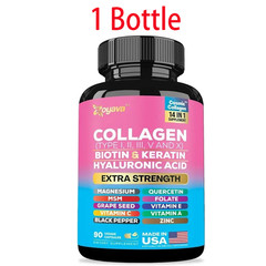 Multi Collagen Peptides CapsulesW/ Type I II III V X Collagen Supplements 90Caps
