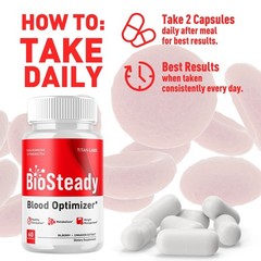 (3 Pack) BioSteady Advanced Blood Max Support Supplement Bio Steady 180 Capsules