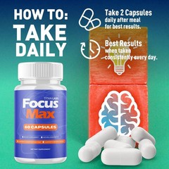 (2 Pack) Focus Max Pill Nootropic Natural Brain Supplement FocusMax 120 Capsules