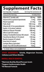 Advanced antioxidant -BLOOD PRESSURE SUPPORT COMPLEX -Benefits cardiovascular,3B