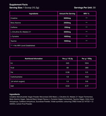 Crack3d High Stim Pre-Workout Powder