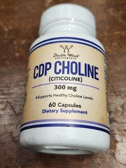 Double Wood CDP Choline (Citicoline) 300mg Supplement 60 Capsule EXP 6/27