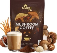 MYKAF Unisex Mushroom Coffee Flavor Dietary Supplement Powder Formulation