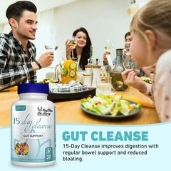 15 Day Cleanse – Gut and Colon Support, Detox, Weight Loss, Constipation Relief