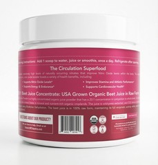 Max Strength Beet Root Juice Powder – 20:1 Concentrate, 60,000 mg Organic, Nitri