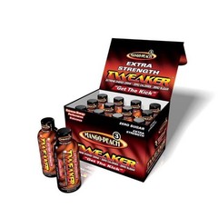 Tweaker Energy Shot, Mango Peach, Extra Strength, 2 fl oz, 12 Count.