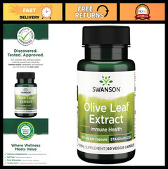 Olive Leaf Extract 100mg – 60 Veggie Capsules, Immune Support & Antioxidant