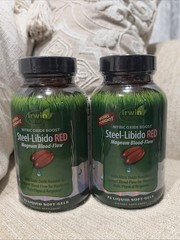 2X Irwin Naturals Steel Libido Red 75 Liquid Softgels Ea Exp May-June/2027