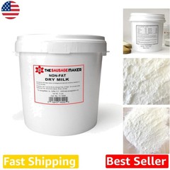 GRADE A Nonfat Dry Milk Powder 5 Lbs – High Heat, Non-GMO, Gluten-Free, USA Made