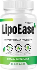 LipoEase Weight Loss Fat Burner Supplement Capsules Metabolism 1 Pack 60Ct