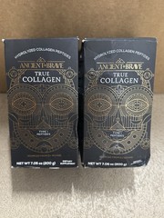 2x Ancient + Brave True Collagen 200g 7.05oz Grass-Fed Bovine Powder Exp 6/28
