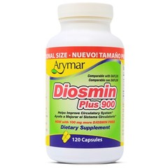 Arymar Diosmin Plus 900, Vein Health & Circulation Support, 120 Capsules