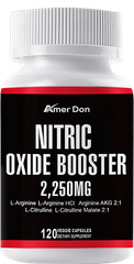 240 Nitric Oxide Booster Supplement L-Arginine Capsule L-Citrulline Pills Cap