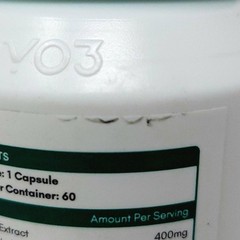 NYO3 Liver Guard Extra Strength Detox Cleanse Herbal 60 Caps Label Damage