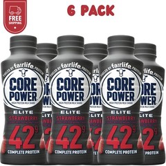 Core Power Elite Protein Shakes Strawberry 42 g, 14 Oz – 6 Bottles