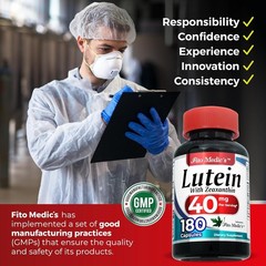 Lab | Lutein |180 Capsules |40 Mg| Lutein 40Mg | Lutein and Zeaxanthin Supplemen