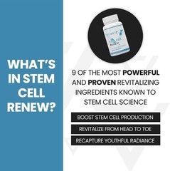 Unflavored Stem Cell Renew Capsules: Rejuvenate Your Body & Mind – 30-Day Supply