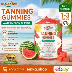 Tanning Gummies for Women & men, Tanning supplement with Astaxanthin, Lycopene &