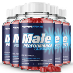 Hyper Prime Gummies for Men, Official Hyperprime Supplement Gummies (5 Pack)