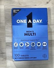One a Day MEN’S Nutritional Support- Multivitamin 100 tabs Sealed/damaged Box