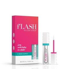 fLASH Eyelash Serum Mini for Long, Curled 0.03 Fl Oz (Pack of 1), Clear