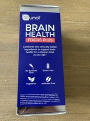Qunol Brain Health Focus Plus High Absorption 60 Tablets Exp: 04-2027 NEW