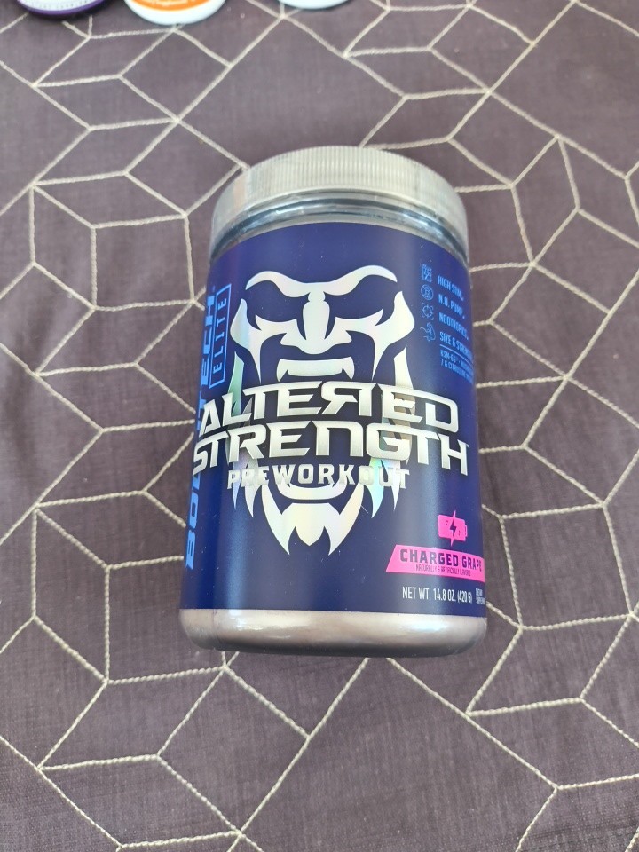 BodyTech Elite Altered Strength Pre-Workout 14.8Oz 30 Serv Charged Grape 6/30/26