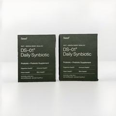 Lot Of 2 – SEED DS-01 DAILY SYNBIOTIC PROBIOTIC 60 capsules SEALED