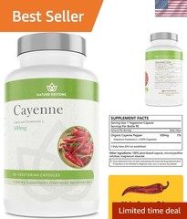 Standardized Cayenne Extract 0.45% Capsaicin – Non-GMO & Gluten Free Capsules