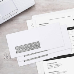 500 Pack #10 Single Left Window SELF Seal Security Envelopes, Designed for Quick